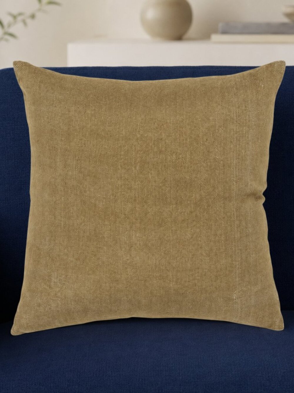 Rizzy Home Gold Solid Welted Decorative Pillow Cover